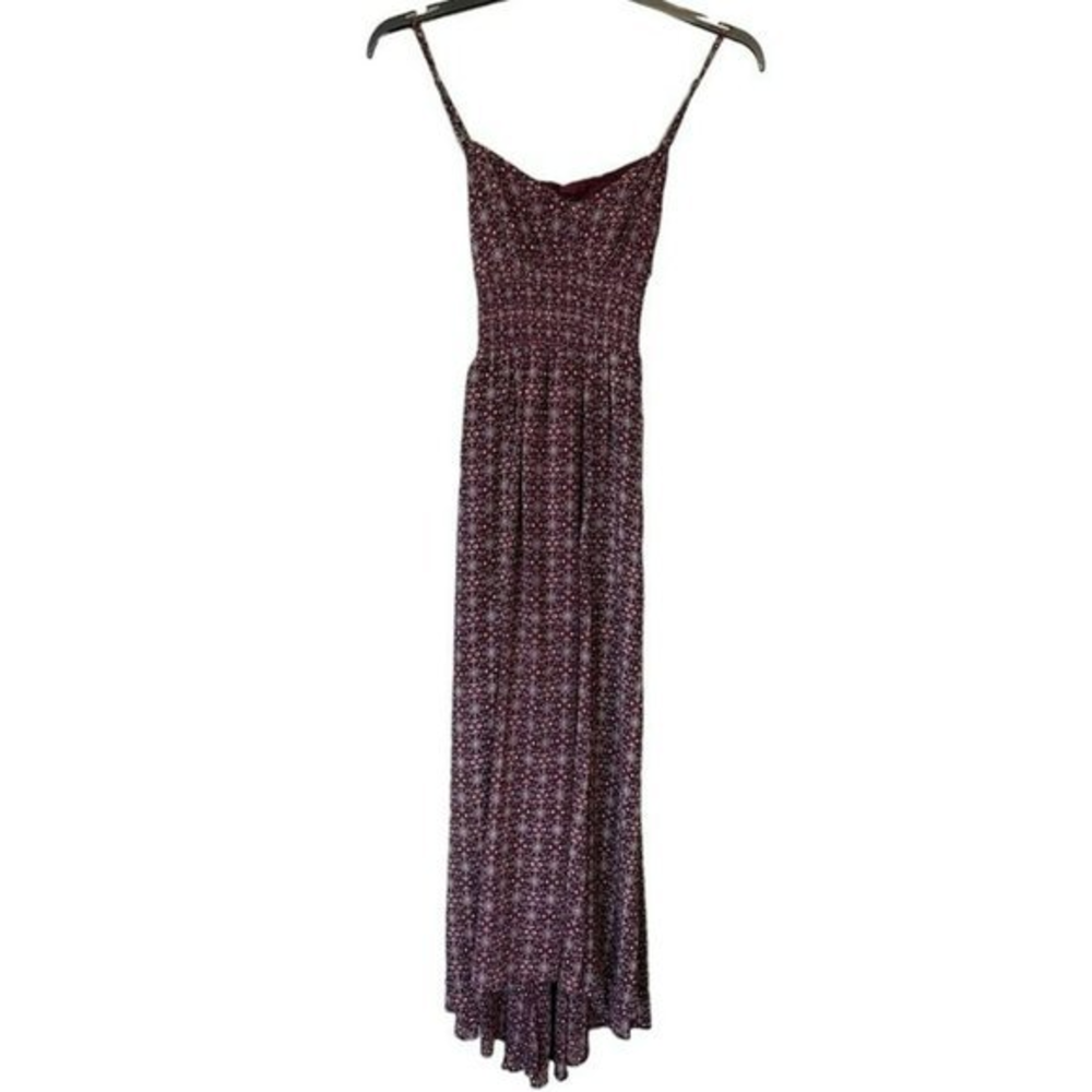 Abercrombie & Fitch Red Pleated Sundress Maxi